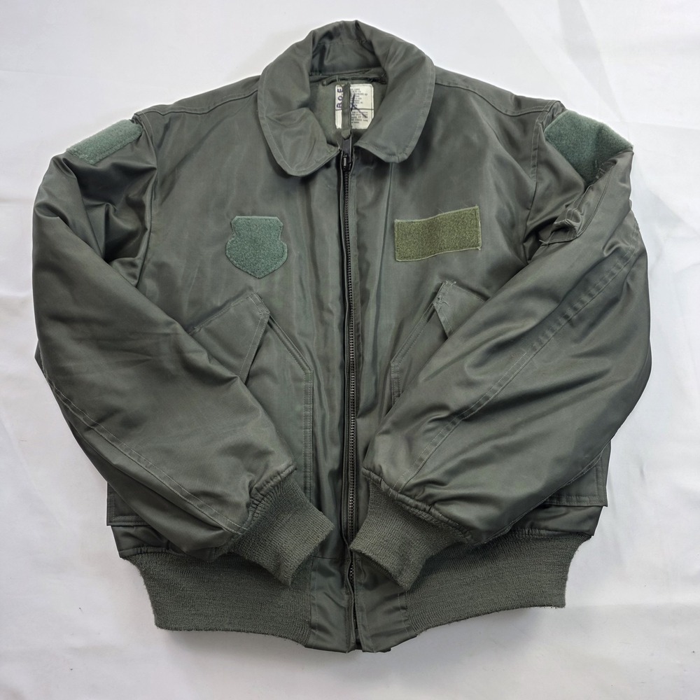 Vintage Alpha Industries Jacket Mens Large Green Flyers 45/P Aramid Bomber 90s